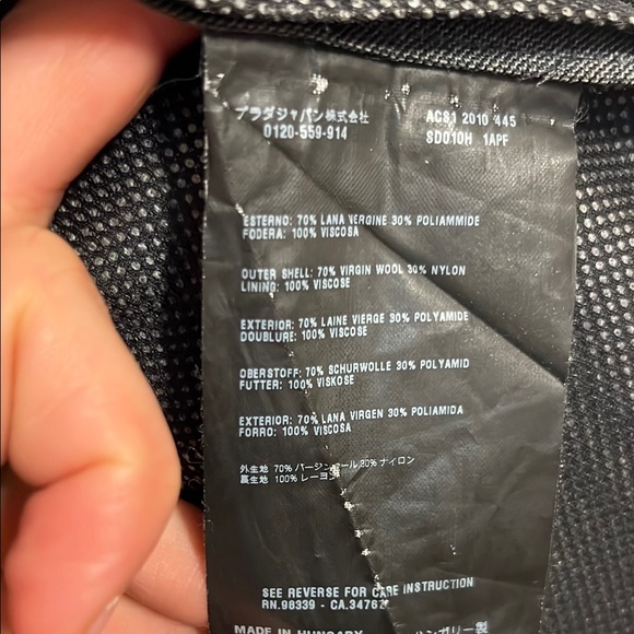 Prada Gray Wool Blend Sport Coat - Picture 4 of 10